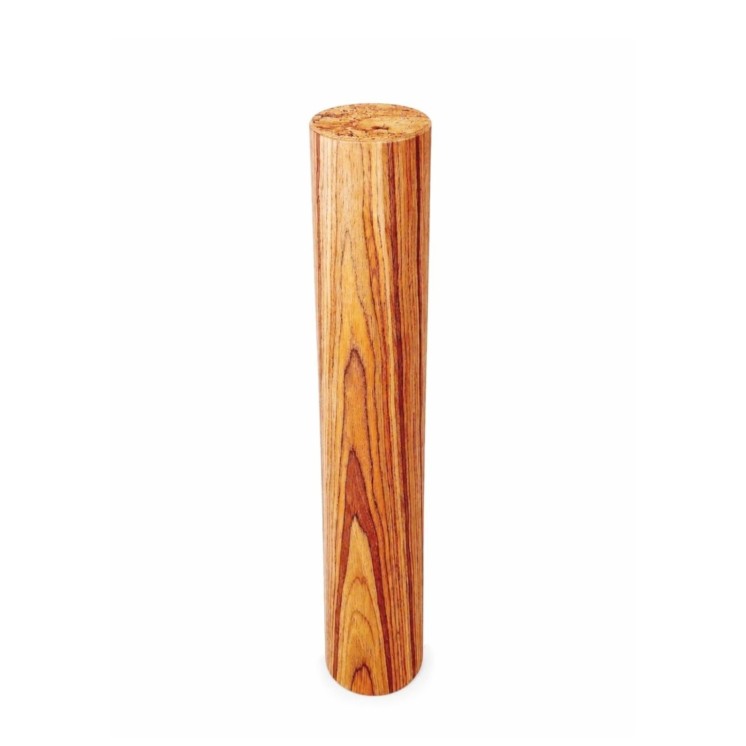 Vertical view of the 15-minute AB15 Rain Pillar with rosewood finish