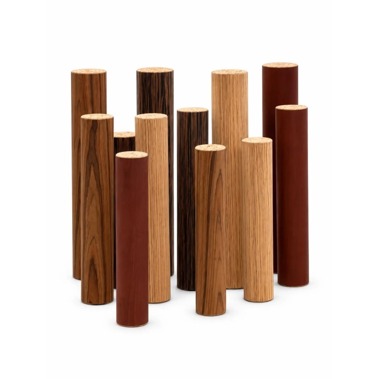 Further view of the 8-minute AB08 Rain Pillar in mahogany
