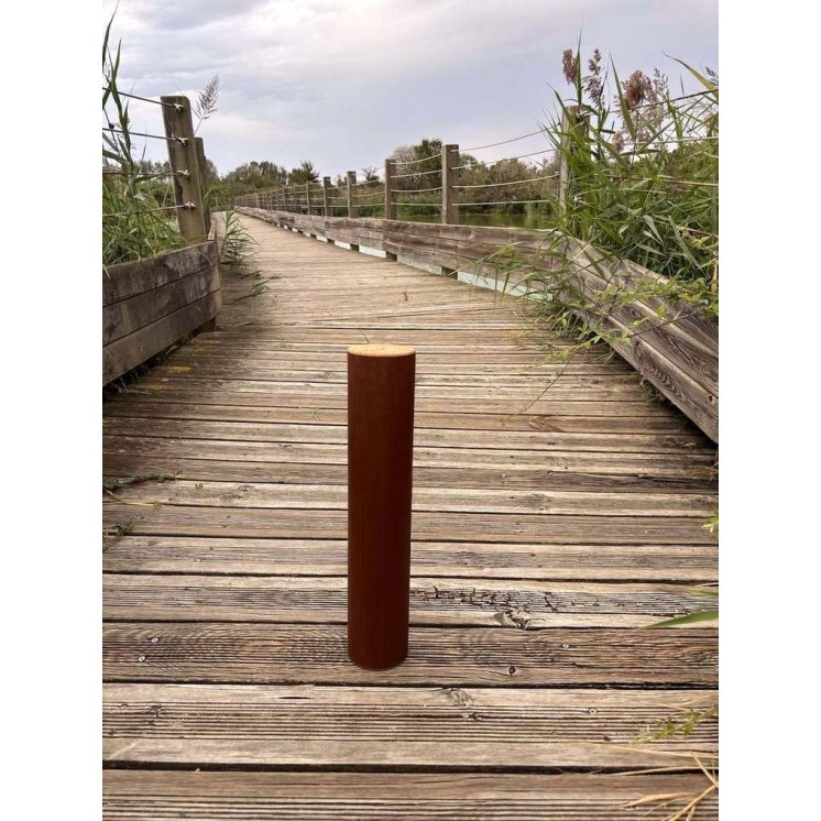 Additional view of the 15-minute AB15 Rain Pillar in mahogany