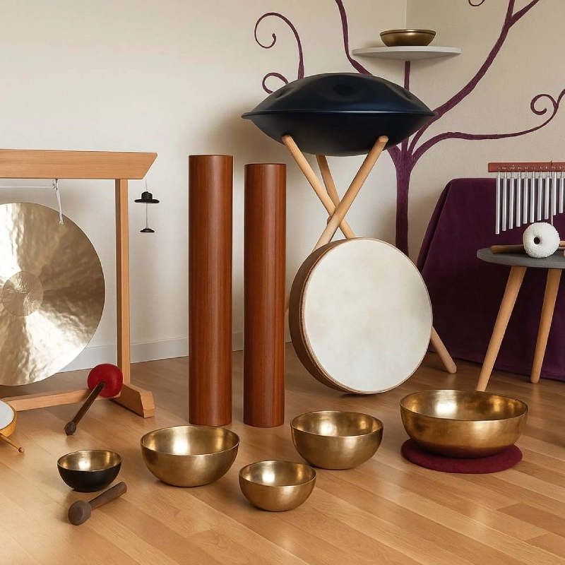 Arbre de pluie utilisé pour la sonothérapie